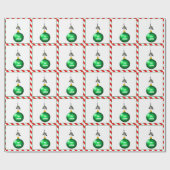 Papier Cadeau Cadeau de Noël de pêche créative (Plat)