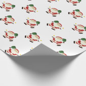 Papier Cadeau Cadeau de Noël de pickleball (Coin)