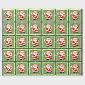 Papier Cadeau Cadeau de Noël de rugby (Plat)