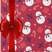 Papier Cadeau Cadeau de Noël de Snowman