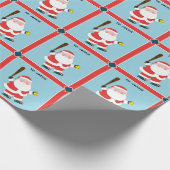 Papier Cadeau Cadeau de Noël de softball (Coin)