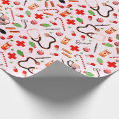 Papier Cadeau Cadeau de Noël de soins de santé (Coin)