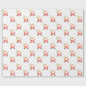 Papier Cadeau Cadeau de Noël de tennis (Plat)