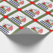 Papier Cadeau Cadeau de Noël de thème nautique (Coin)