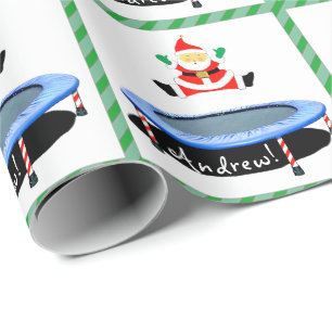 Papier Cadeau Cadeau de Noël de trampoline