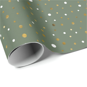 Papier Cadeau Cadeau de Noël de vacances de points de faux feuil