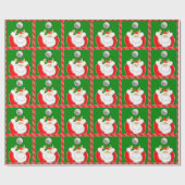 Papier Cadeau cadeau de Noël de volley-ball (Plat)