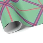 Papier Cadeau Cadeau de Noël Géométrique Motif de vacances (Coin rond)