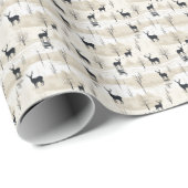 Papier Cadeau Cadeau de Noël gracieux (Coin rond)