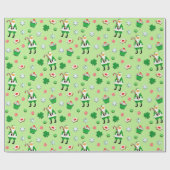 Papier Cadeau Cadeau de Noël irlandais (Plat)