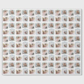 Papier Cadeau Cadeau de Noël multi photos (Plat)