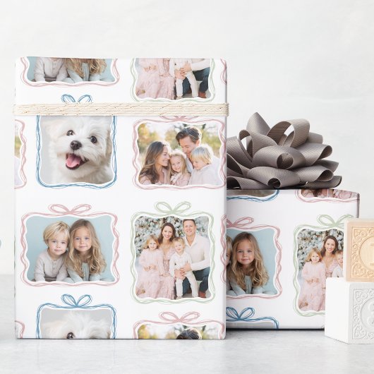 Papier Cadeau Cadeau de Noël multi photos