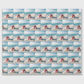 Papier Cadeau Cadeau de Noël Ocean Seashore (Plat)