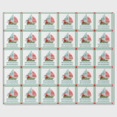 Papier Cadeau Cadeau de Noël personnalisé (Plat)