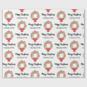 Papier Cadeau Cadeau de Noël personnalisé (Plat)