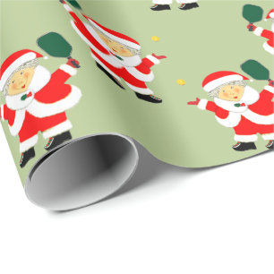 Papier Cadeau Cadeau de Noël Pickleball
