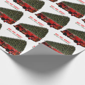 Papier Cadeau Cadeau de Noël pompier (Coin)