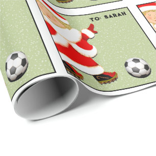 Papier Cadeau Cadeau de Noël pour footballeuses