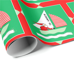 Papier Cadeau Cadeau de Noël pour la voile
