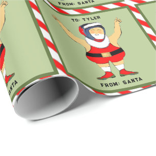 Papier Cadeau Cadeau de Noël pour lutteur de lutte