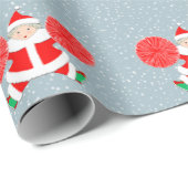 Papier Cadeau Cadeau de Noël pour meneuse de claque (Coin rond)