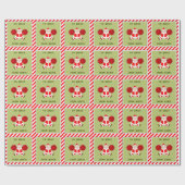 Papier Cadeau Cadeau de Noël pour meneuse de claque créative (Plat)