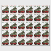 Papier Cadeau Cadeau de Noël pour pompier (Plat)