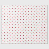 Papier Cadeau Cadeau de Noël Red Polka Dot Cadeau moderne (Plat)