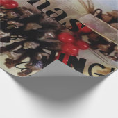 Papier Cadeau Cadeau de Noël rustique (Coin)