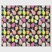 Papier Cadeau cadeau de Pâques noir (Plat)