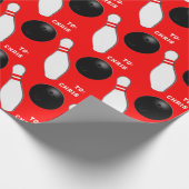 Papier Cadeau Cadeau de quilles personnalisé (Coin)