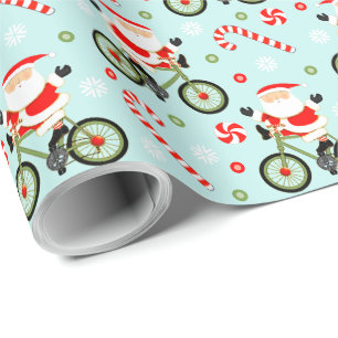 Papier Cadeau Cadeau de vacances cycliste pour cycliste