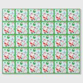 Papier Cadeau Cadeau de vacances de baseball personnalisé (Plat)