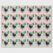 Papier Cadeau Cadeau de vacances de bowling (Plat)