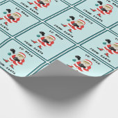 Papier Cadeau Cadeau de vacances de boxe personnalisée (Coin)