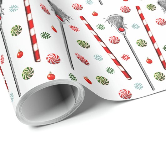 Papier Cadeau Cadeau de vacances de crosse (Coin rond)