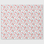 Papier Cadeau Cadeau de vacances de crosse (Plat)
