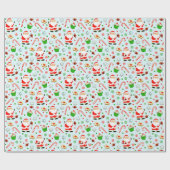 Papier Cadeau Cadeau de vacances de football (Plat)