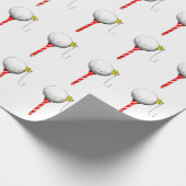 Papier Cadeau Cadeau de vacances de golf (Coin)