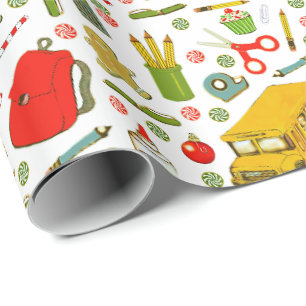 Papier Cadeau Cadeau de vacances de l'enseignant