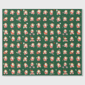 Papier Cadeau Cadeau de vacances de Noël (Plat)