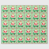 Papier Cadeau Cadeau de vacances de skateboard (Plat)