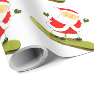 Papier Cadeau Cadeau de vacances de snowboard