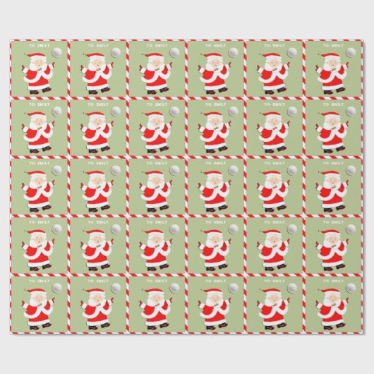 Papier Cadeau Cadeau de vacances de volley-ball mignon (Plat)