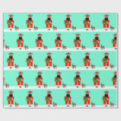 Papier Cadeau Cadeau de vacances Feliz Navidad (Plat)