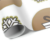 Papier Cadeau cadeau de vacances papier d'emballage (Coin rond)