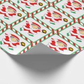 Papier Cadeau Cadeau de vacances pour filles Softball (Coin)