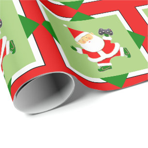 Papier Cadeau Cadeau de vacances pour joueur de jeux vidéo
