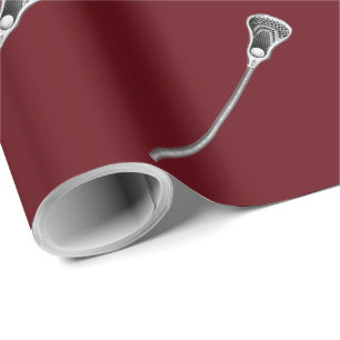 Papier Cadeau Cadeau d'équipe de crosse marron