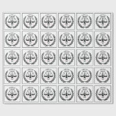 Papier Cadeau Cadeau d'études de droit (Plat)